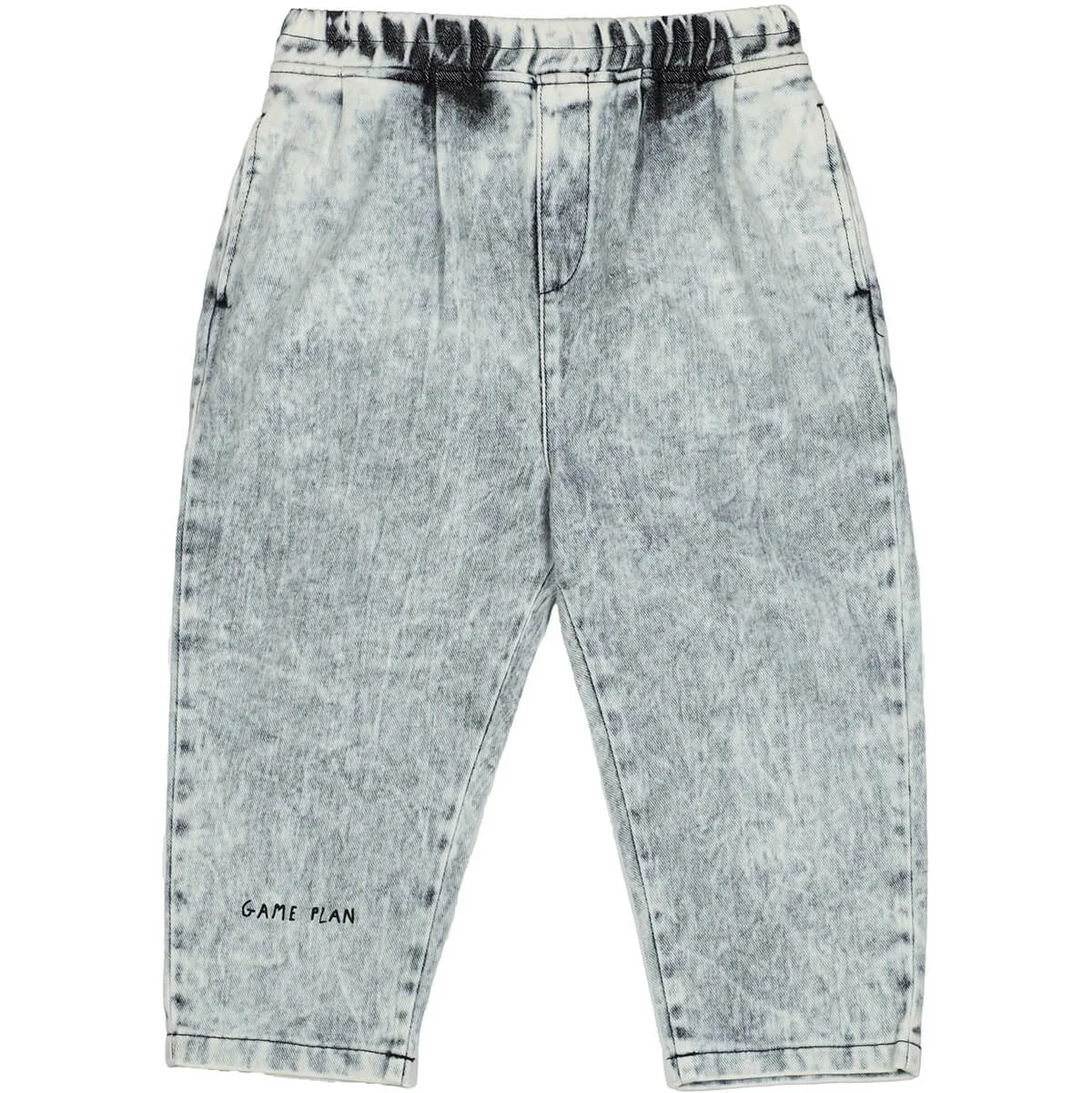 Acid Wash Loose Fit Denim Trousers by Beau Loves