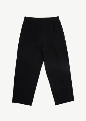 AFENDS Mens Ninety Eights - Elastic Waist Pant - Black