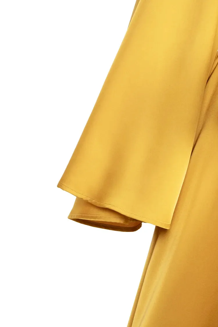 Aliya Silk Maxi Dress - Yellowmoon