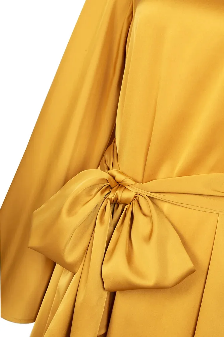 Aliya Silk Maxi Dress - Yellowmoon