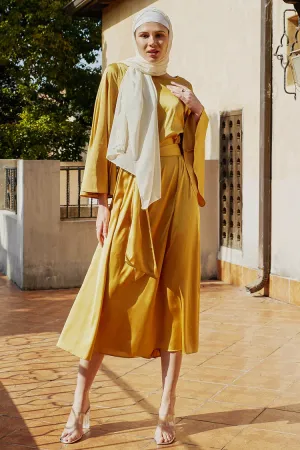 Aliya Silk Maxi Dress - Yellowmoon
