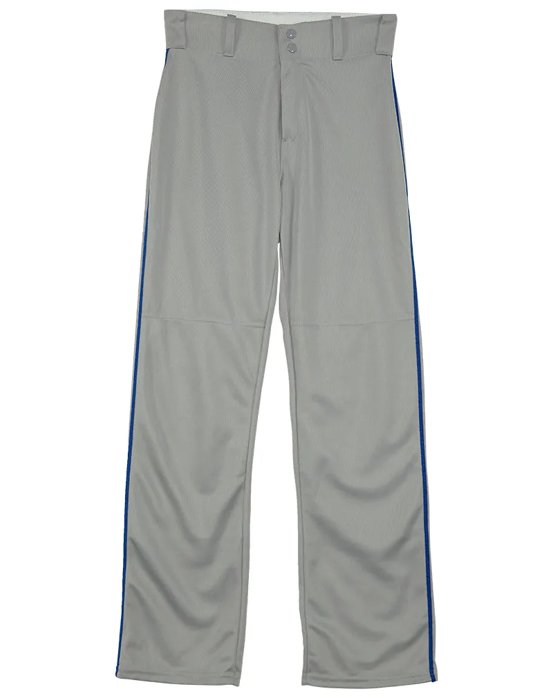 Alleson Relaxed Fit Open Bottom Elastic Waistband Baseball Pants With Braids Mens Style : 605WLB