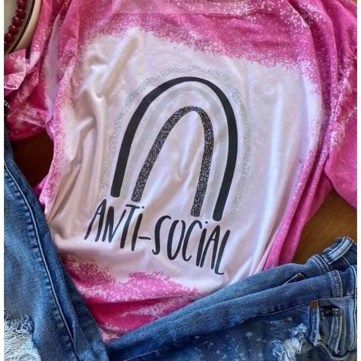 Anti Social - Funny-Unisex  T-shirt.
