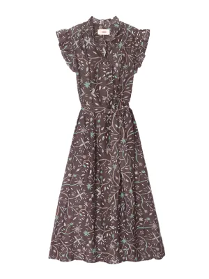 April Dress in Graphite Mint
