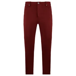 Armani Jeans J06 Slim Fit Mens Burgundy Trousers