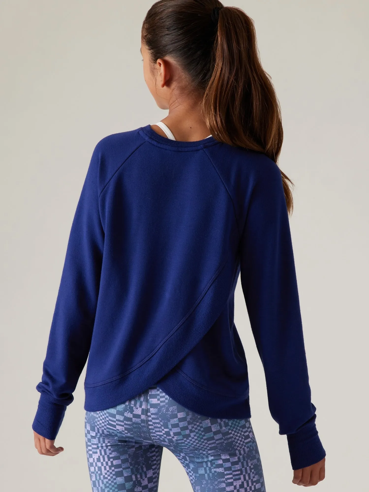 Athleta Girl Cozy Cross Your Fingers Sweatshirt