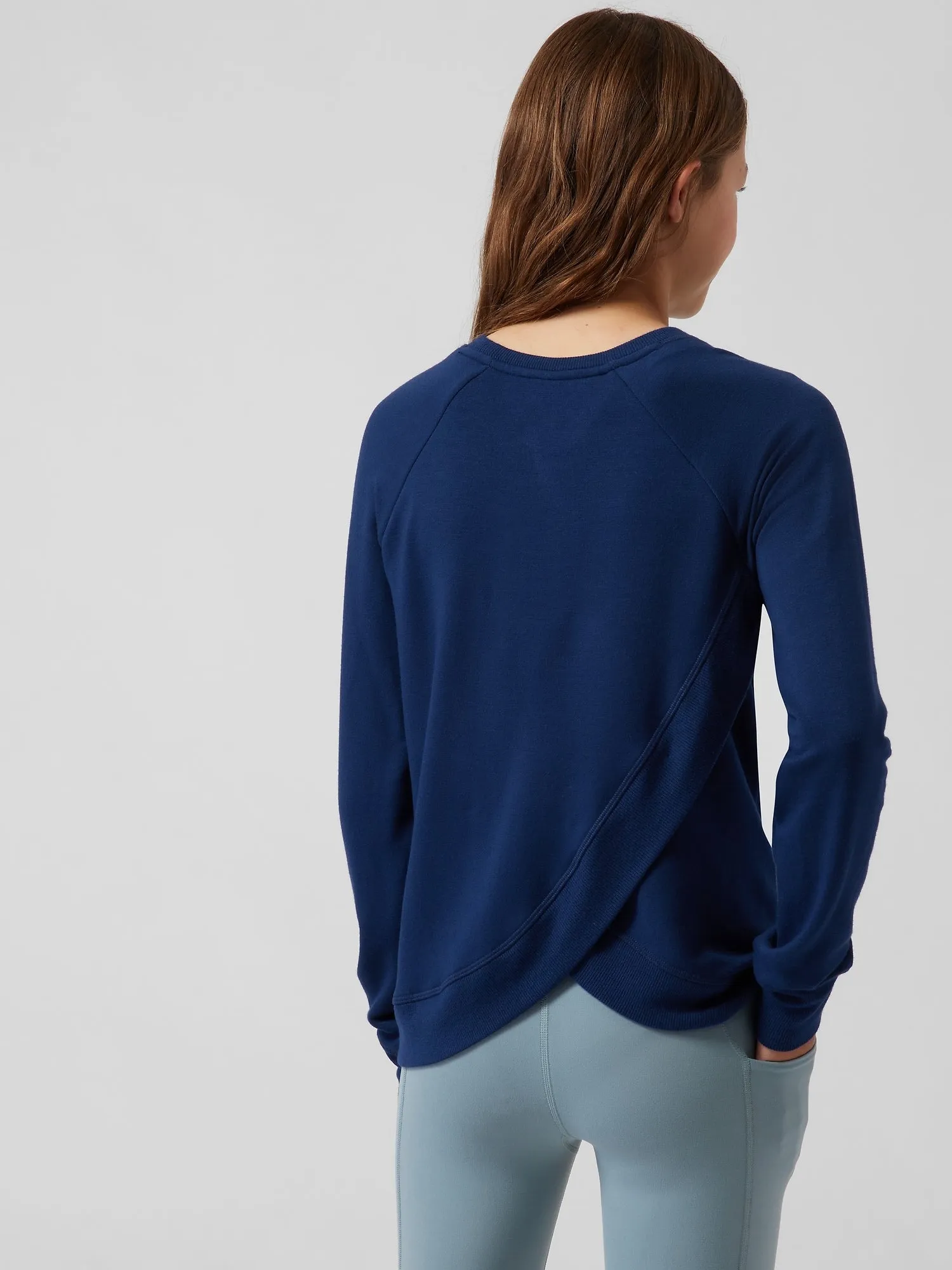 Athleta Girl Cozy Cross Your Fingers Sweatshirt