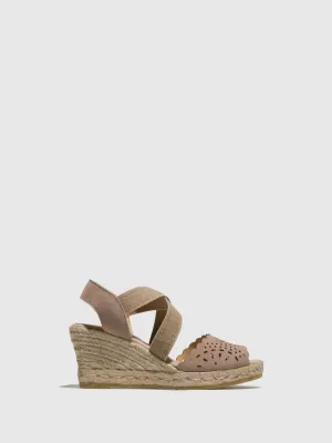 Beige Platform Sandals