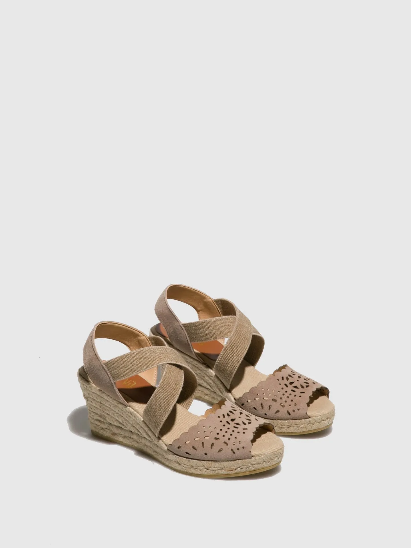 Beige Platform Sandals