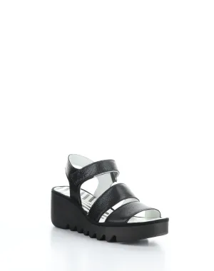 BEXY575FLY 001 BLACK Velcro Sandals