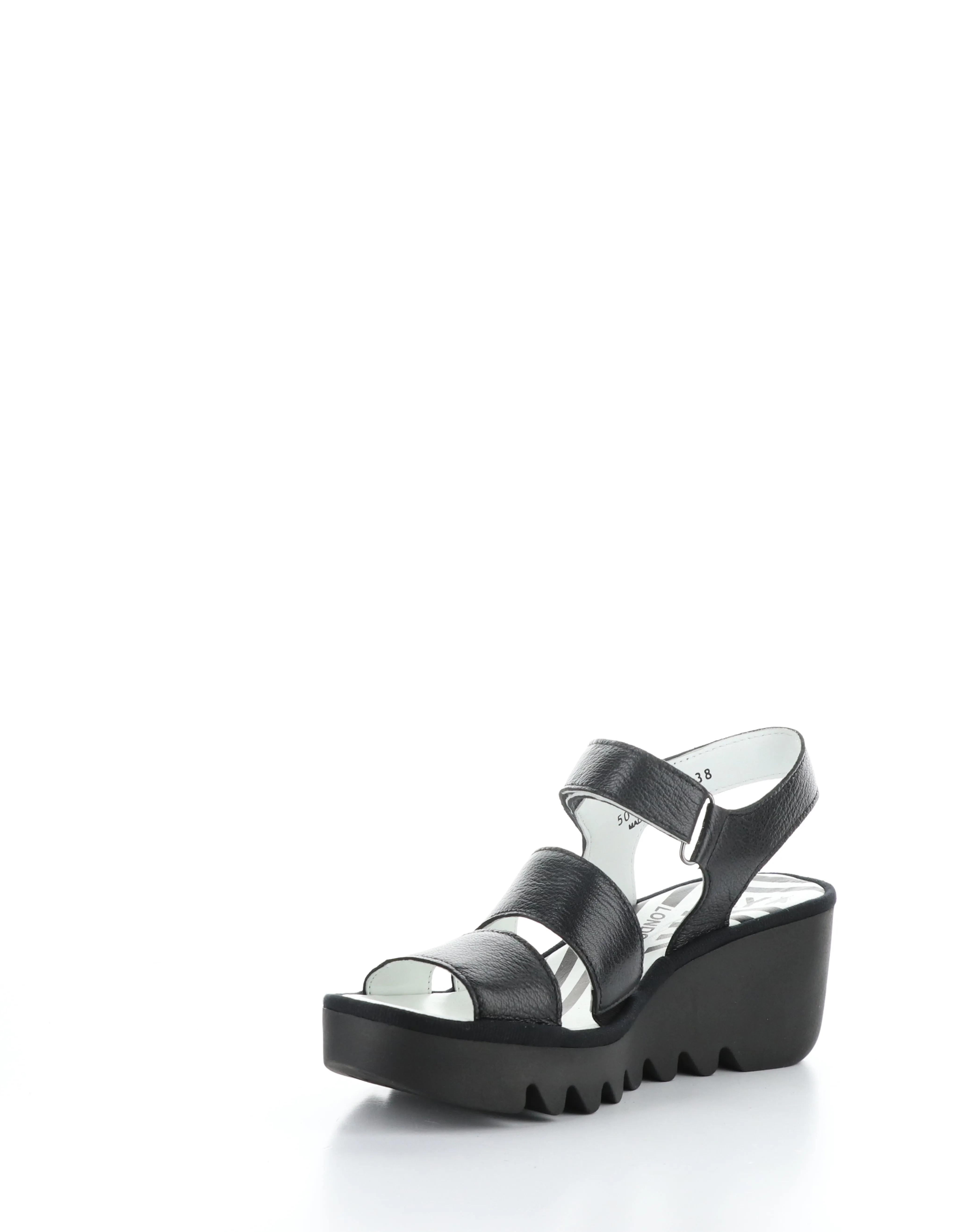 BEXY575FLY 001 BLACK Velcro Sandals