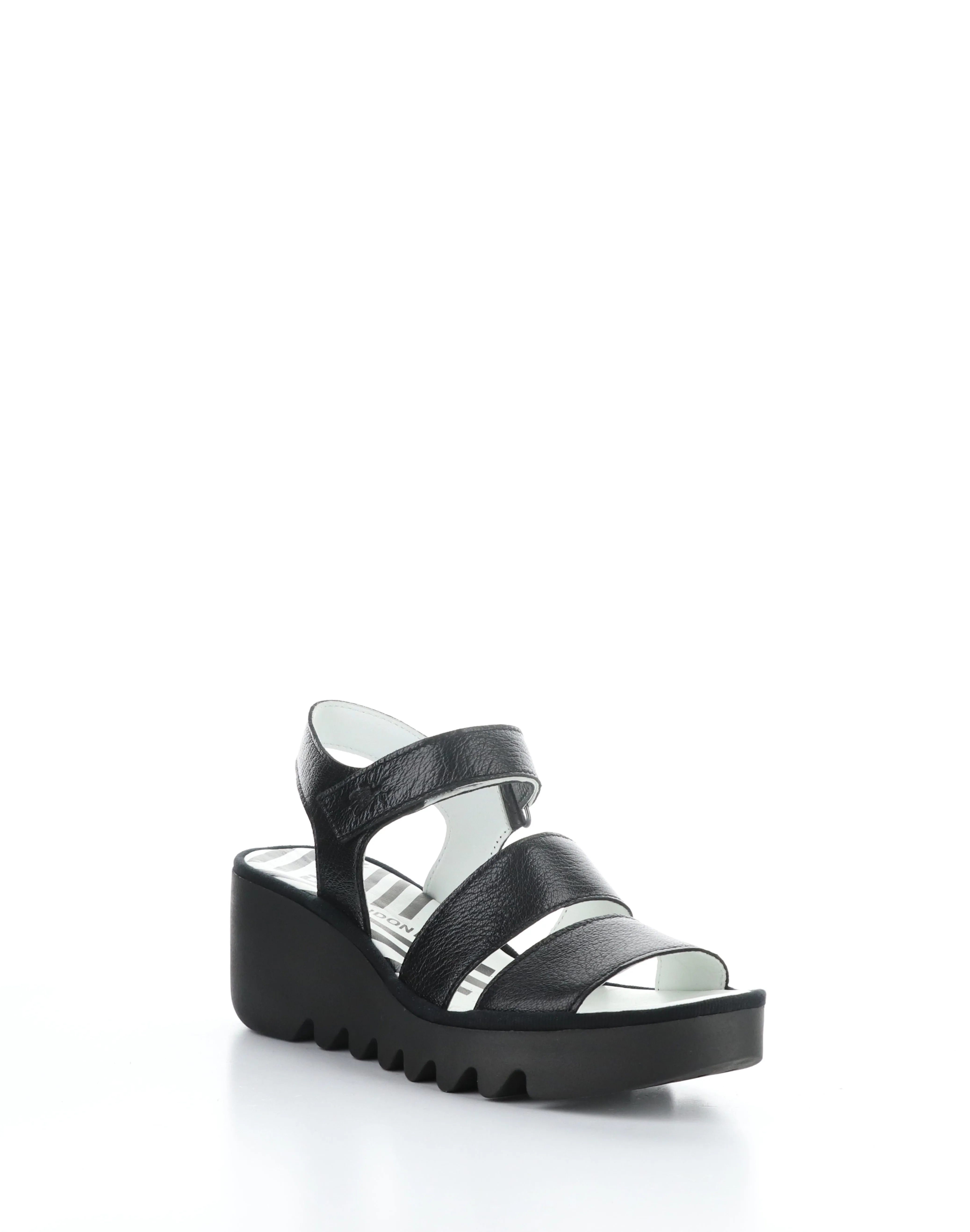 BEXY575FLY 001 BLACK Velcro Sandals