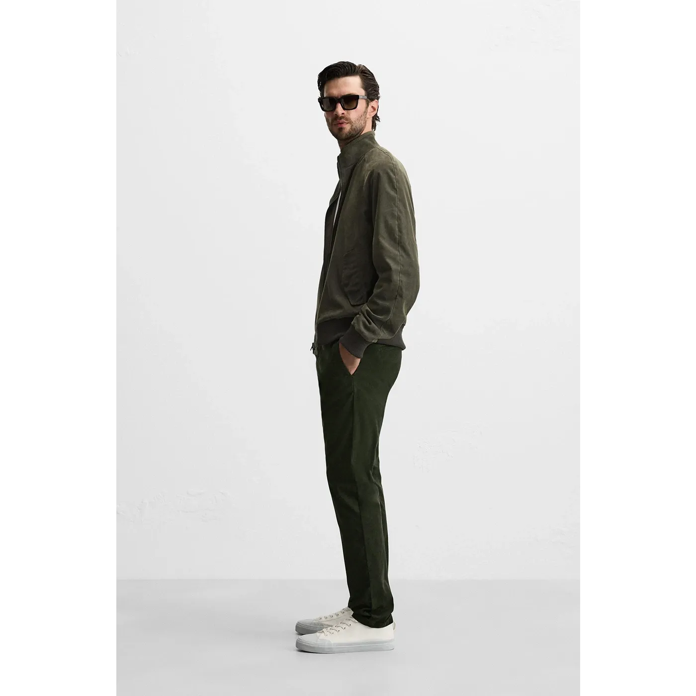Bottle Green Slim Fit Chinos