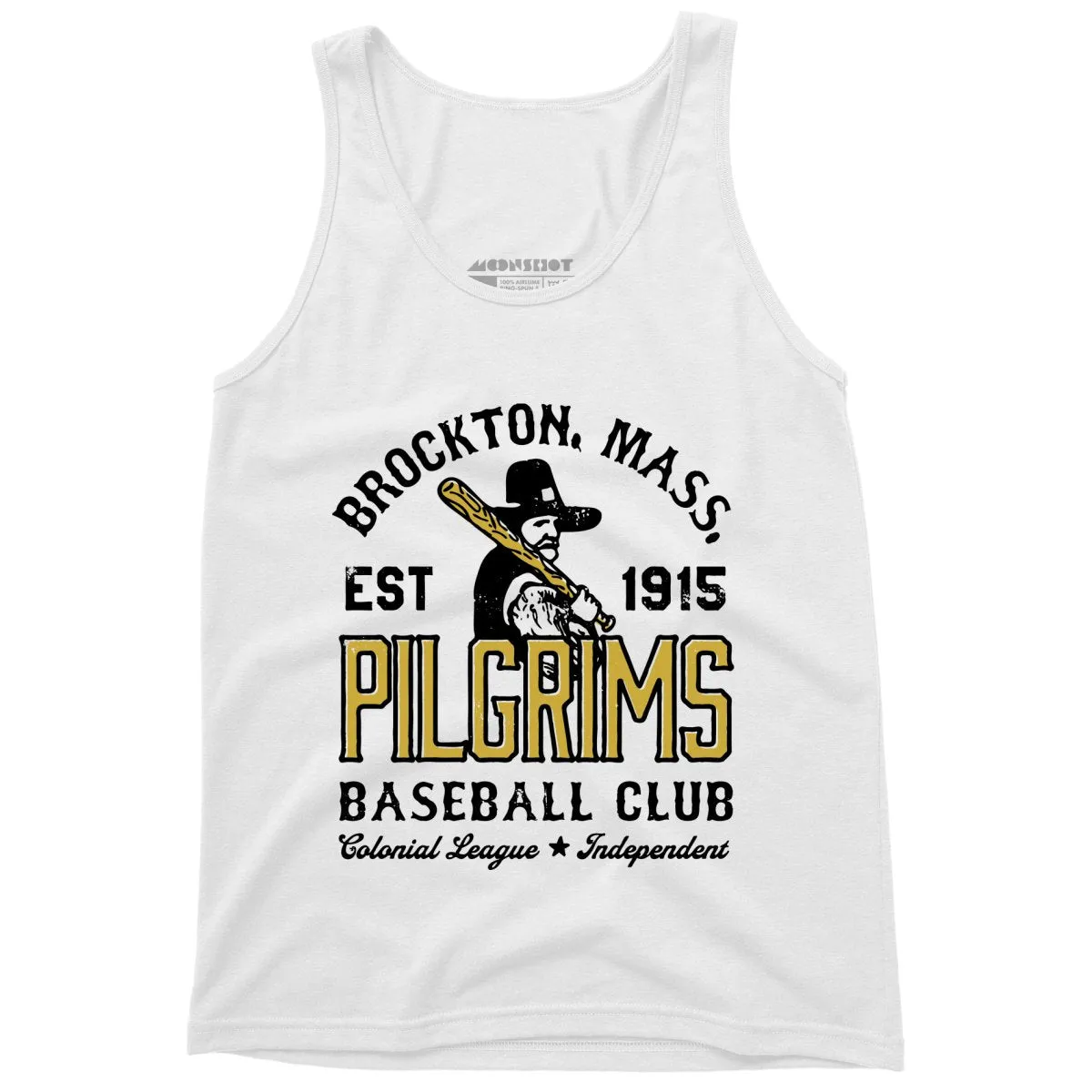 Brockton Pilgrims - Massachusetts - Vintage Defunct Baseball Teams - Unisex Tank Top