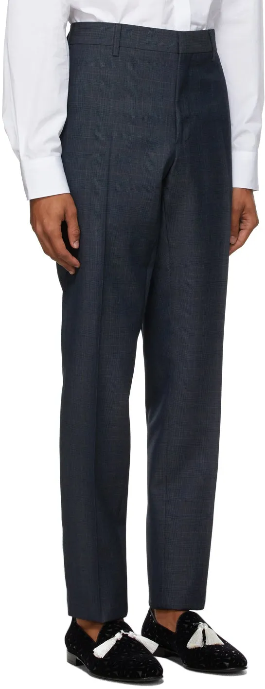 Burberry Blue Check Slim Suit