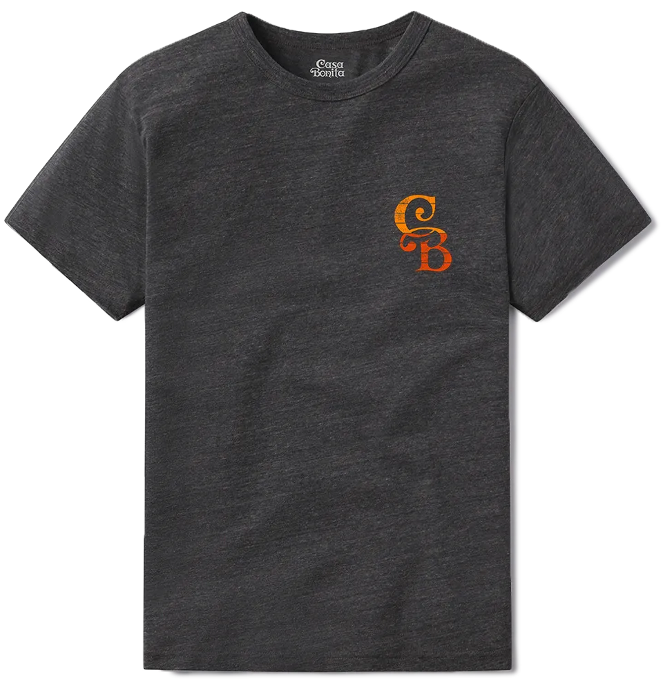 Casa Bonita Charcoal Sunset Tower T-Shirt