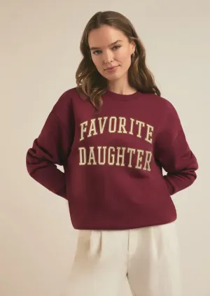 Collegiate Sweatshirt in Sangria Nights