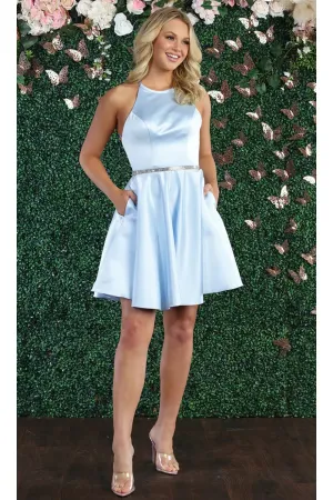 Dama Dresses for Quinceanera in Baby Blue Style MQ1851  Quince Outfit