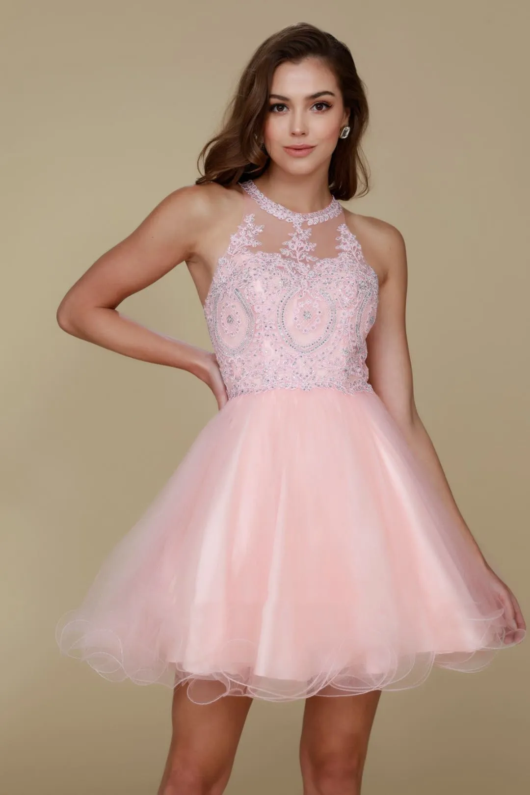 Dama Dresses for Quinceanera in Blush Style B652 Quince Outfit