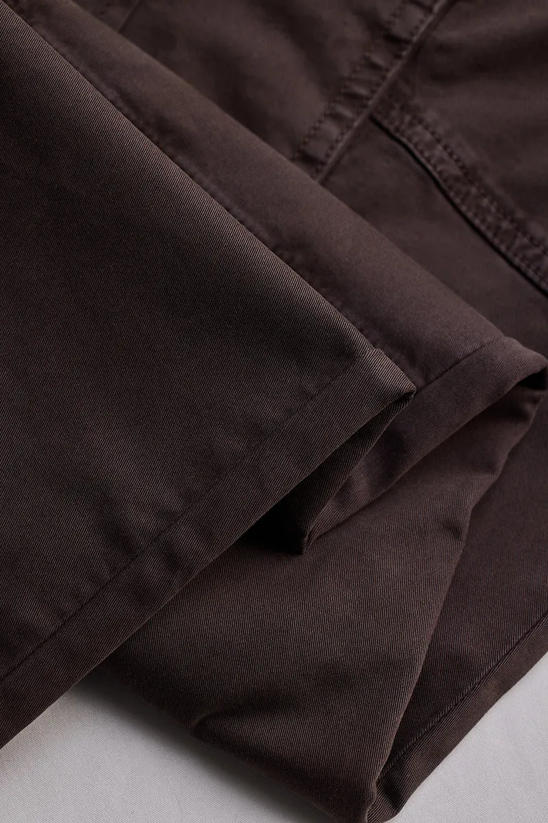 Dark Brown Relaxed Fit Cargo Pants