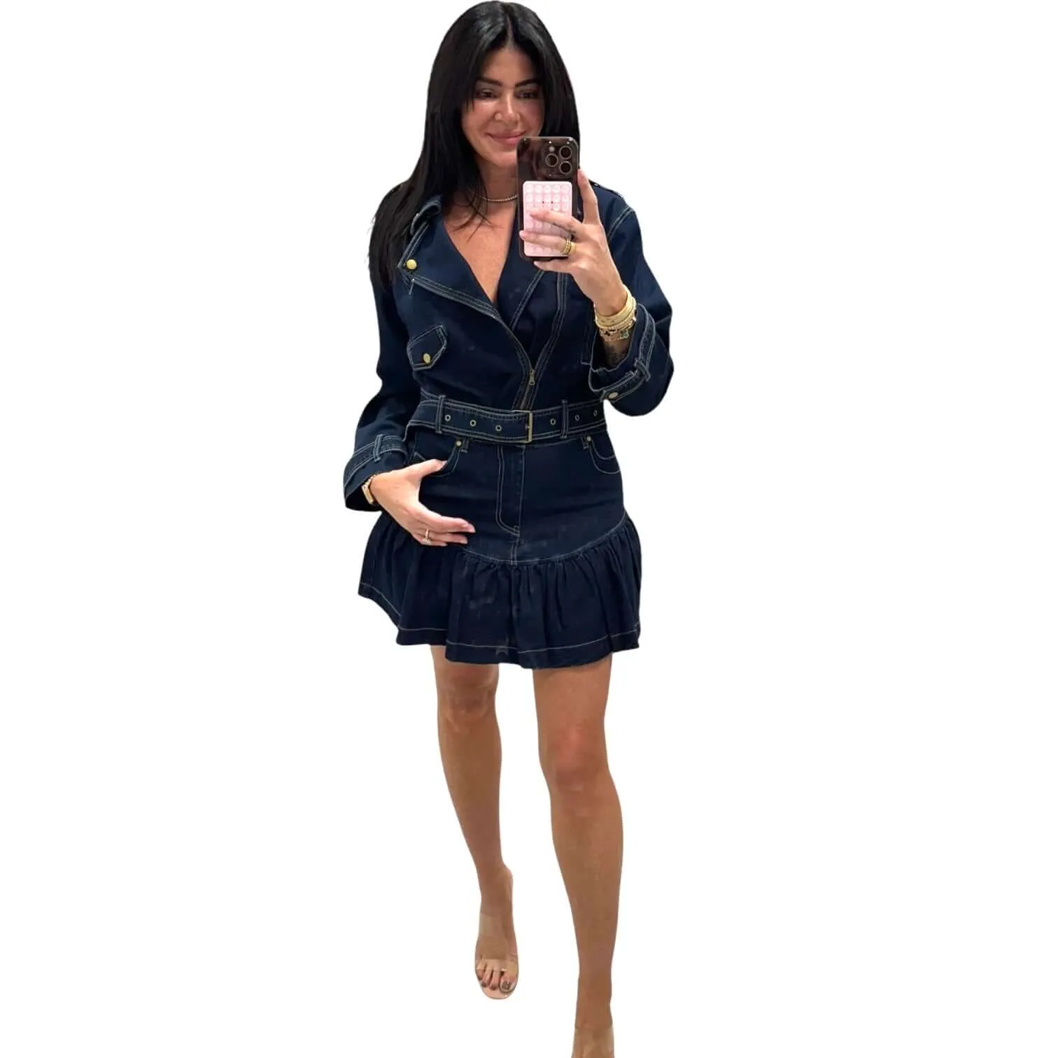 Dark Denim Mini Skirt