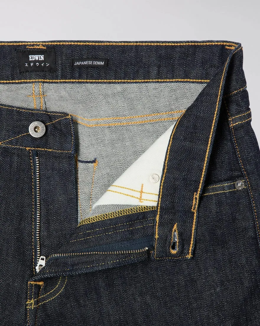 Edwin ED-85 CS Yuuki Blue Rinsed Contrast Slim Jeans