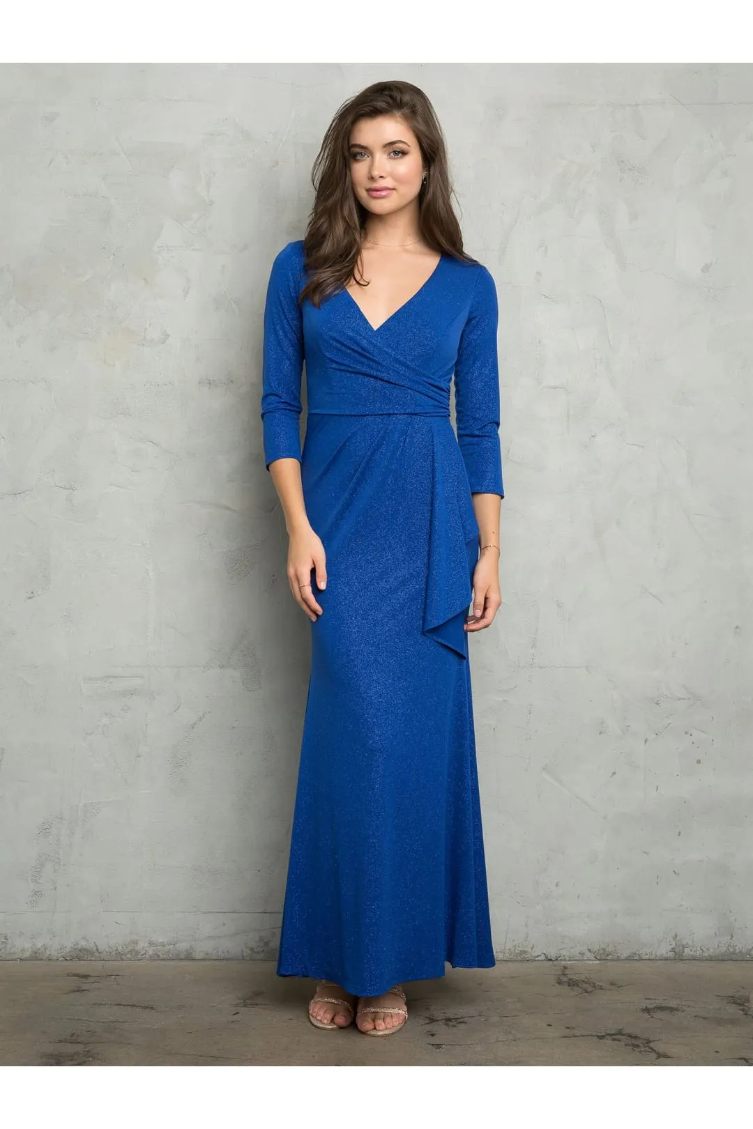Eva USA 3472 Glitter Long Mother of the Bride Formal Dress