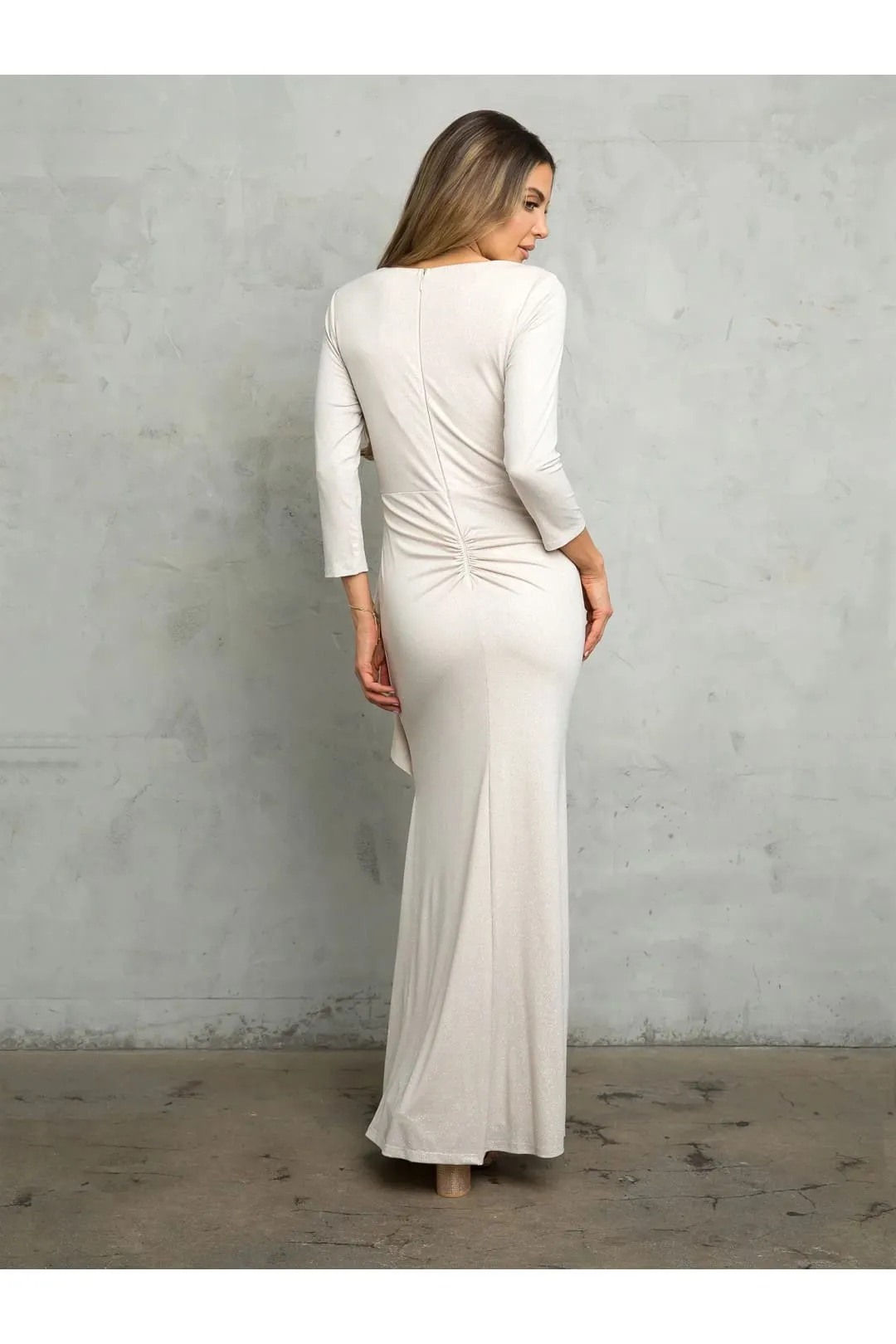Eva USA 3472 Glitter Long Mother of the Bride Formal Dress