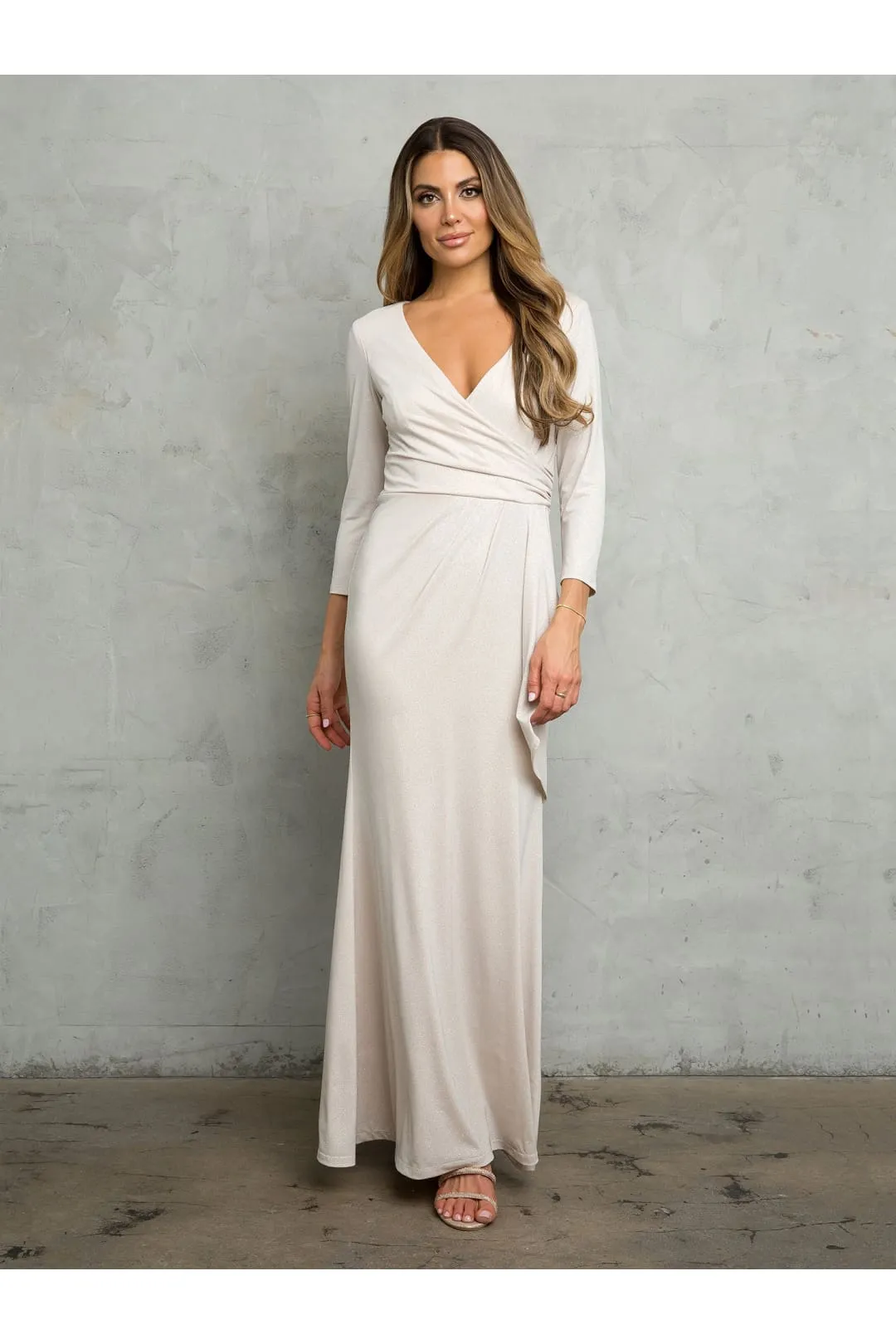 Eva USA 3472 Glitter Long Mother of the Bride Formal Dress