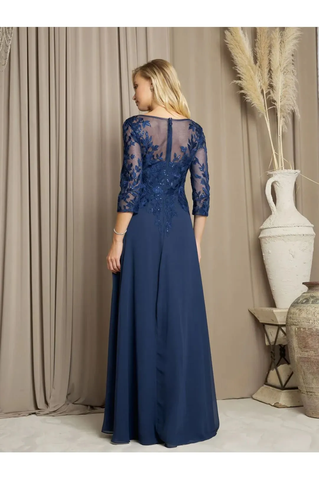 Eva USA 5258 Long A Line Mother of the Bride Formal Dress