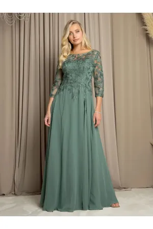 Eva USA 5258 Long A Line Mother of the Bride Formal Dress