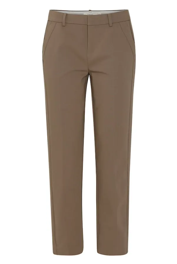 FRANSA<BR>
Vitta Tessa Trousers<BR>
Walnut<BR>