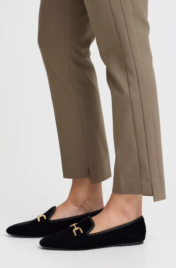 FRANSA<BR>
Vitta Tessa Trousers<BR>
Walnut<BR>