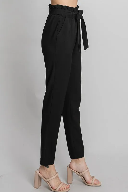 Front Tie Waist Trousers