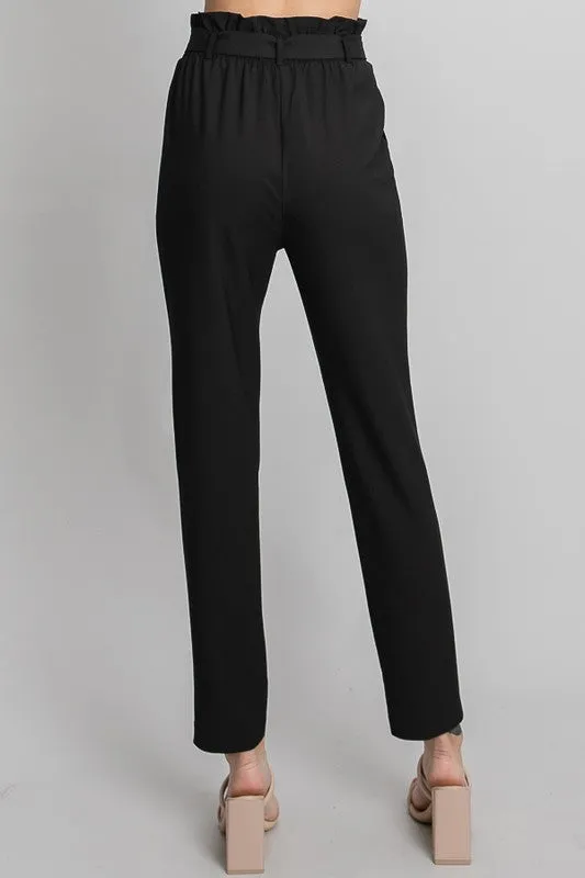 Front Tie Waist Trousers