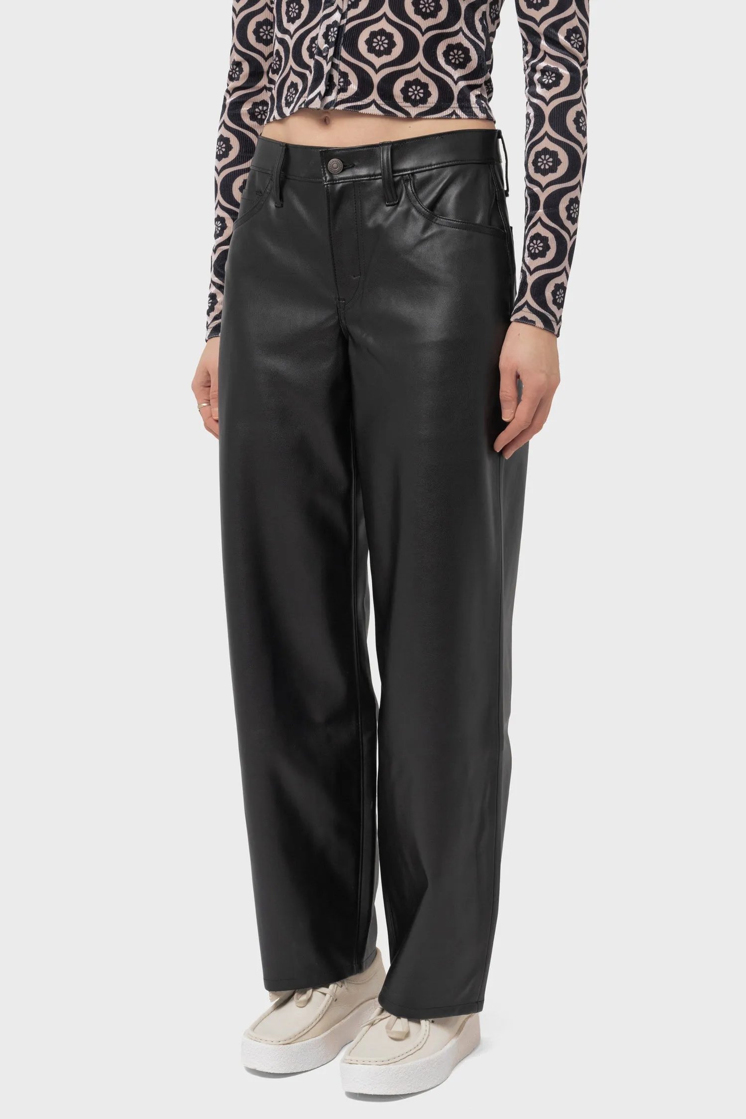 FX Leather Baggy Dad in Slippery Slope
