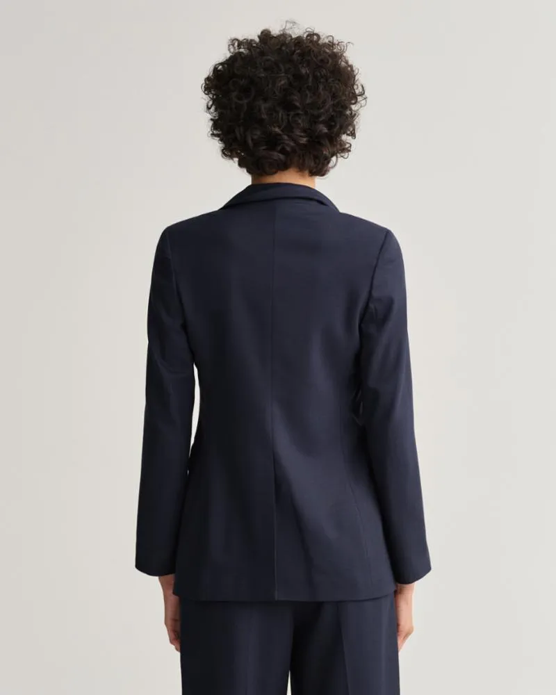Gant Apparel Womens SLIM TUXEDO BLAZER 433/EVENING BLUE
