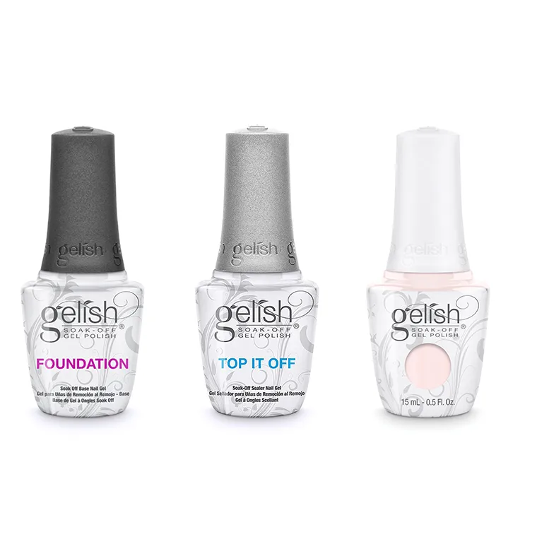 Gelish Combo - Base, Top & Curls & Pearls