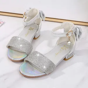 Girls Soft Sole Princess Shoes High Heel Sandals