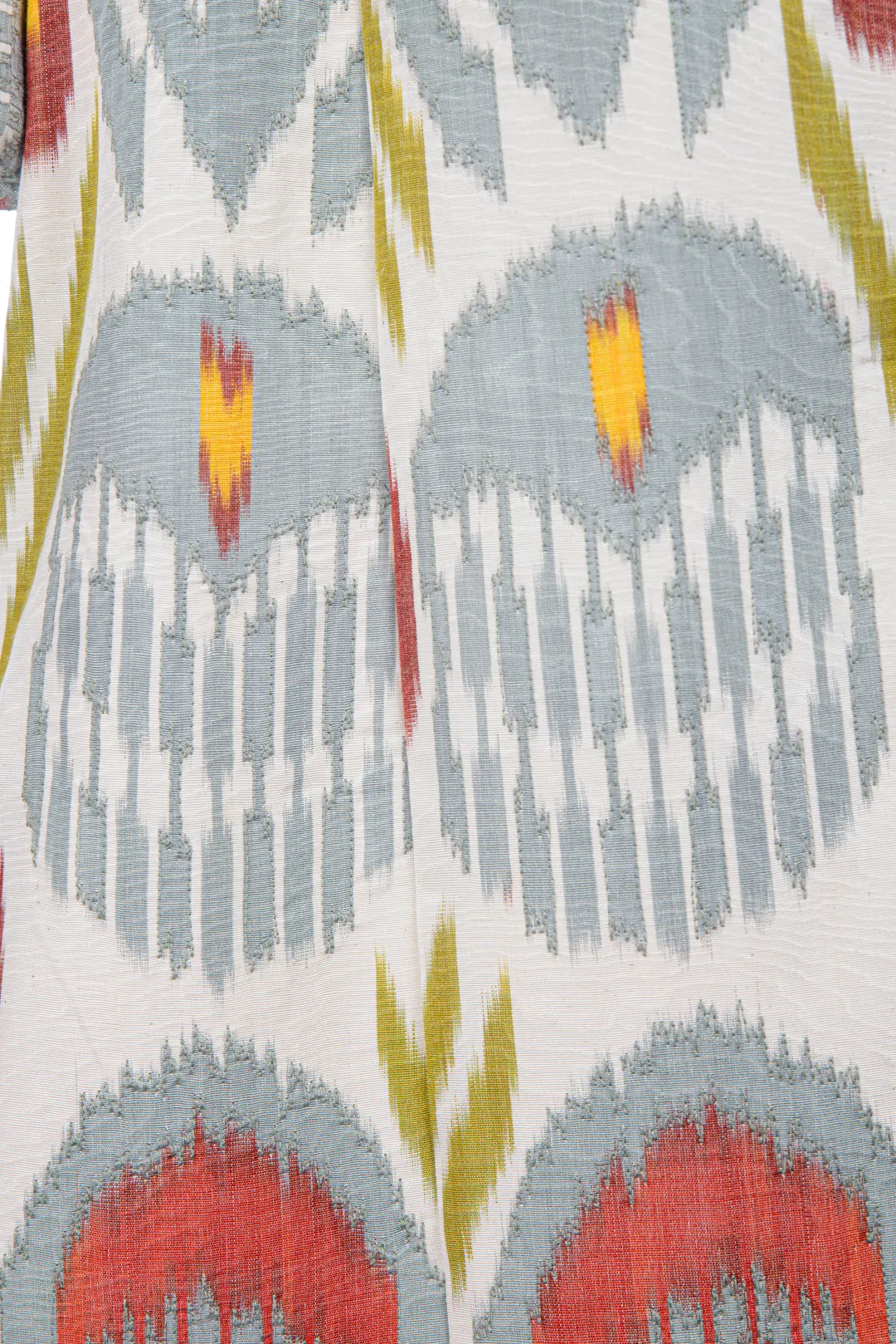 Handwoven Silk Ikat Chapan - Farnira - 'Beauty of Pure Light'