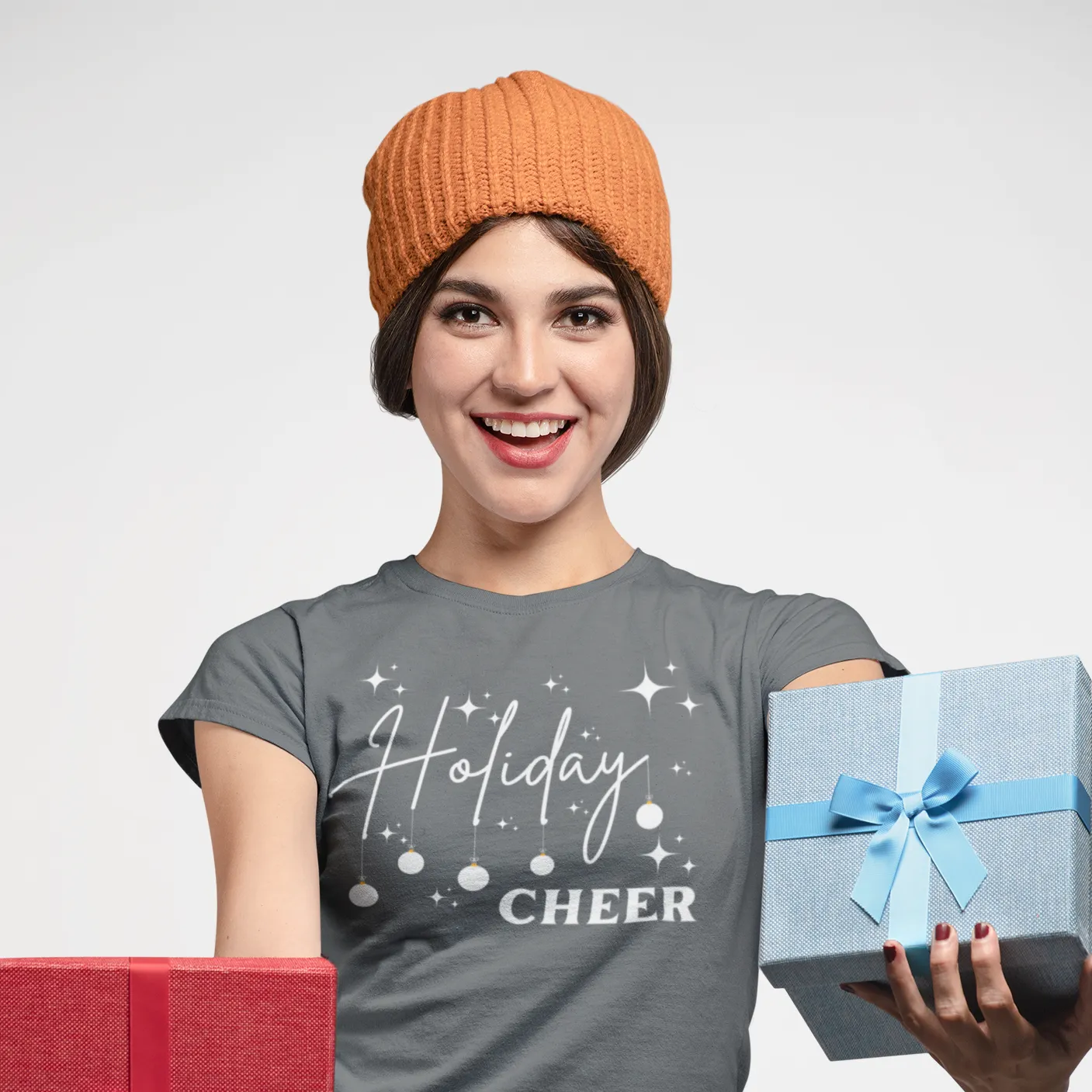 Holiday Cheer Shirt,Christmas Gift, Gift for her, Christmas Holiday Shirt, Christmas Sweatshirt,Christmas Party Idea, Red Christmas Shirt