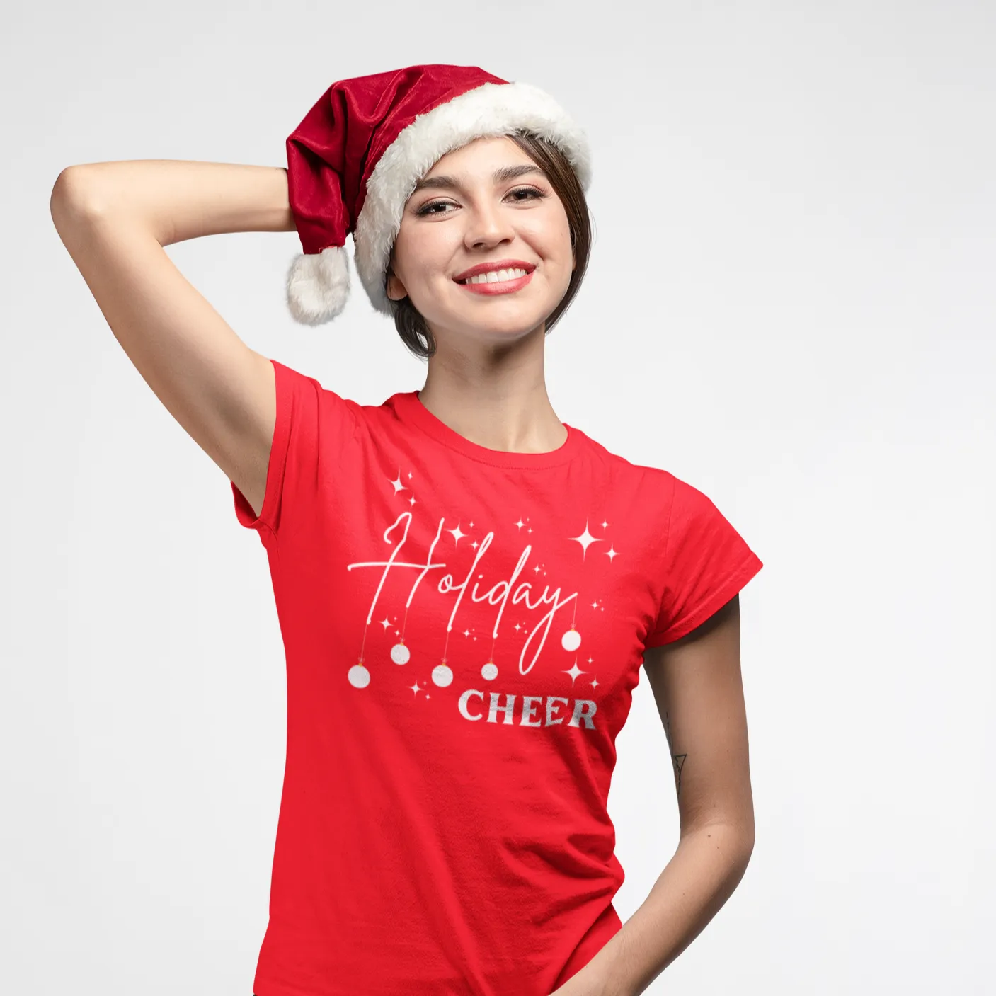 Holiday Cheer Shirt,Christmas Gift, Gift for her, Christmas Holiday Shirt, Christmas Sweatshirt,Christmas Party Idea, Red Christmas Shirt