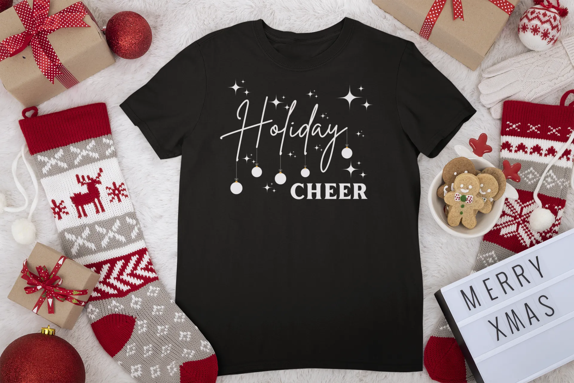 Holiday Cheer Shirt,Christmas Gift, Gift for her, Christmas Holiday Shirt, Christmas Sweatshirt,Christmas Party Idea, Red Christmas Shirt