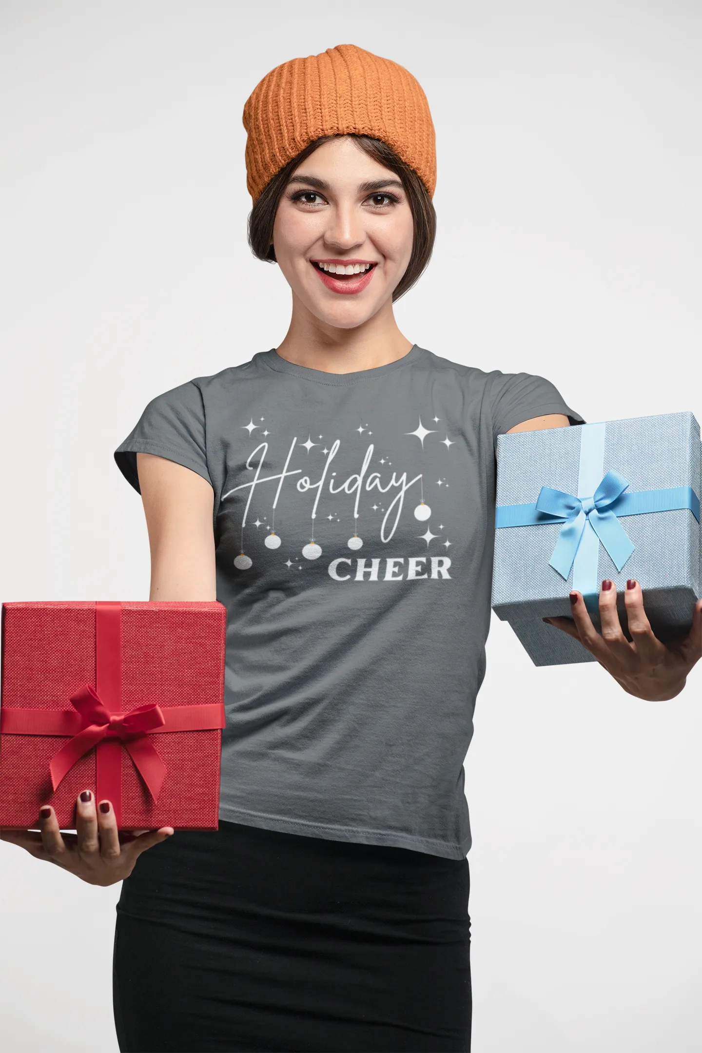 Holiday Cheer Shirt,Christmas Gift, Gift for her, Christmas Holiday Shirt, Christmas Sweatshirt,Christmas Party Idea, Red Christmas Shirt