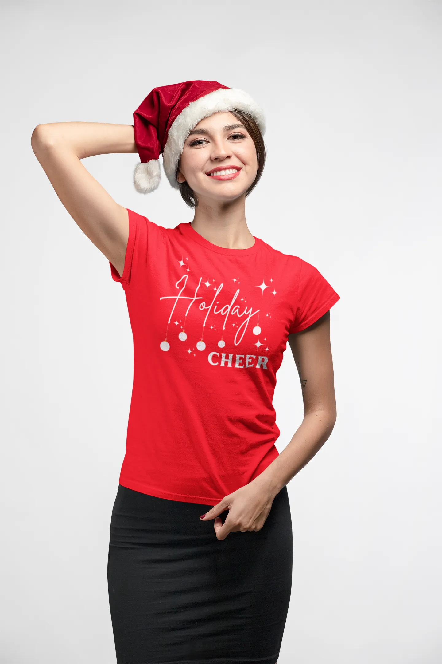 Holiday Cheer Shirt,Christmas Gift, Gift for her, Christmas Holiday Shirt, Christmas Sweatshirt,Christmas Party Idea, Red Christmas Shirt