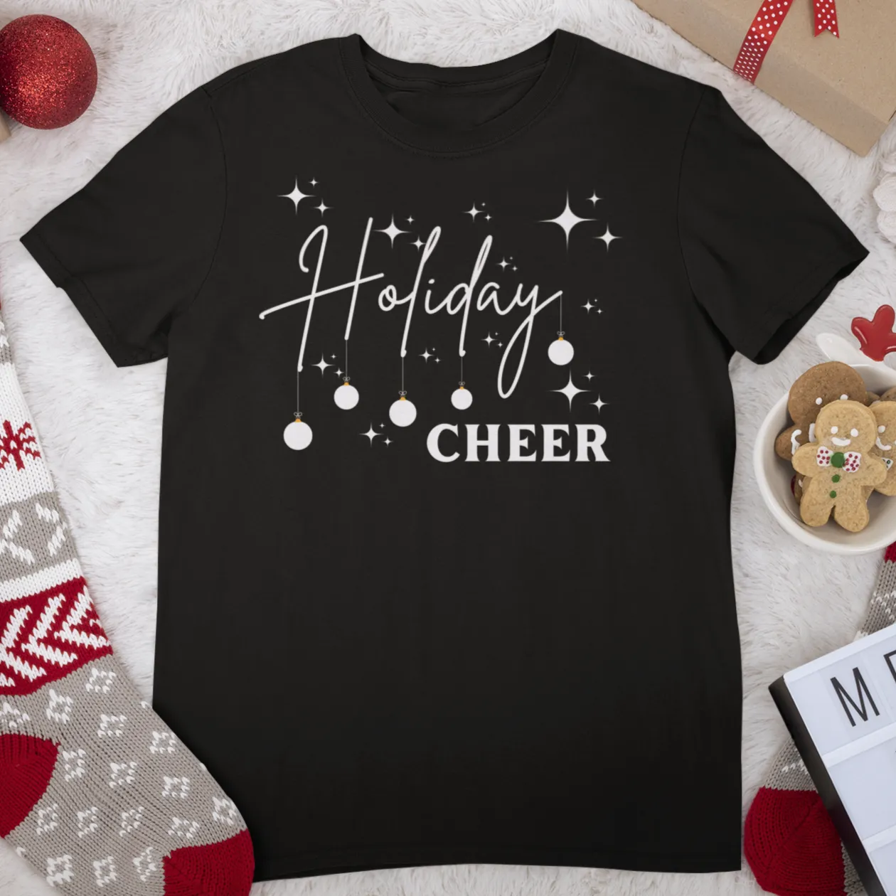 Holiday Cheer Shirt,Christmas Gift, Gift for her, Christmas Holiday Shirt, Christmas Sweatshirt,Christmas Party Idea, Red Christmas Shirt