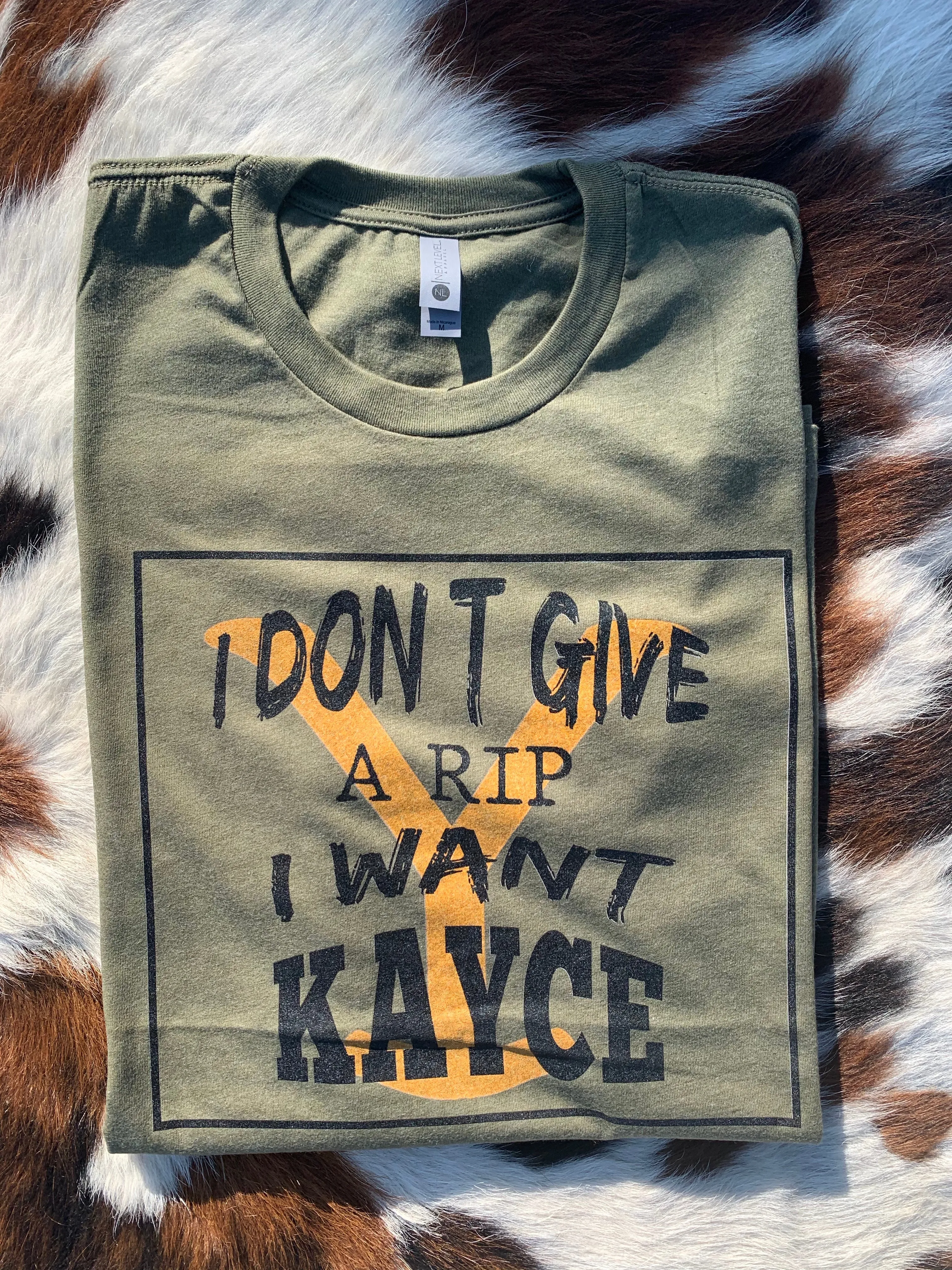 I DONT GIVE A RIP I WANT KAYCE BAVCK TEE