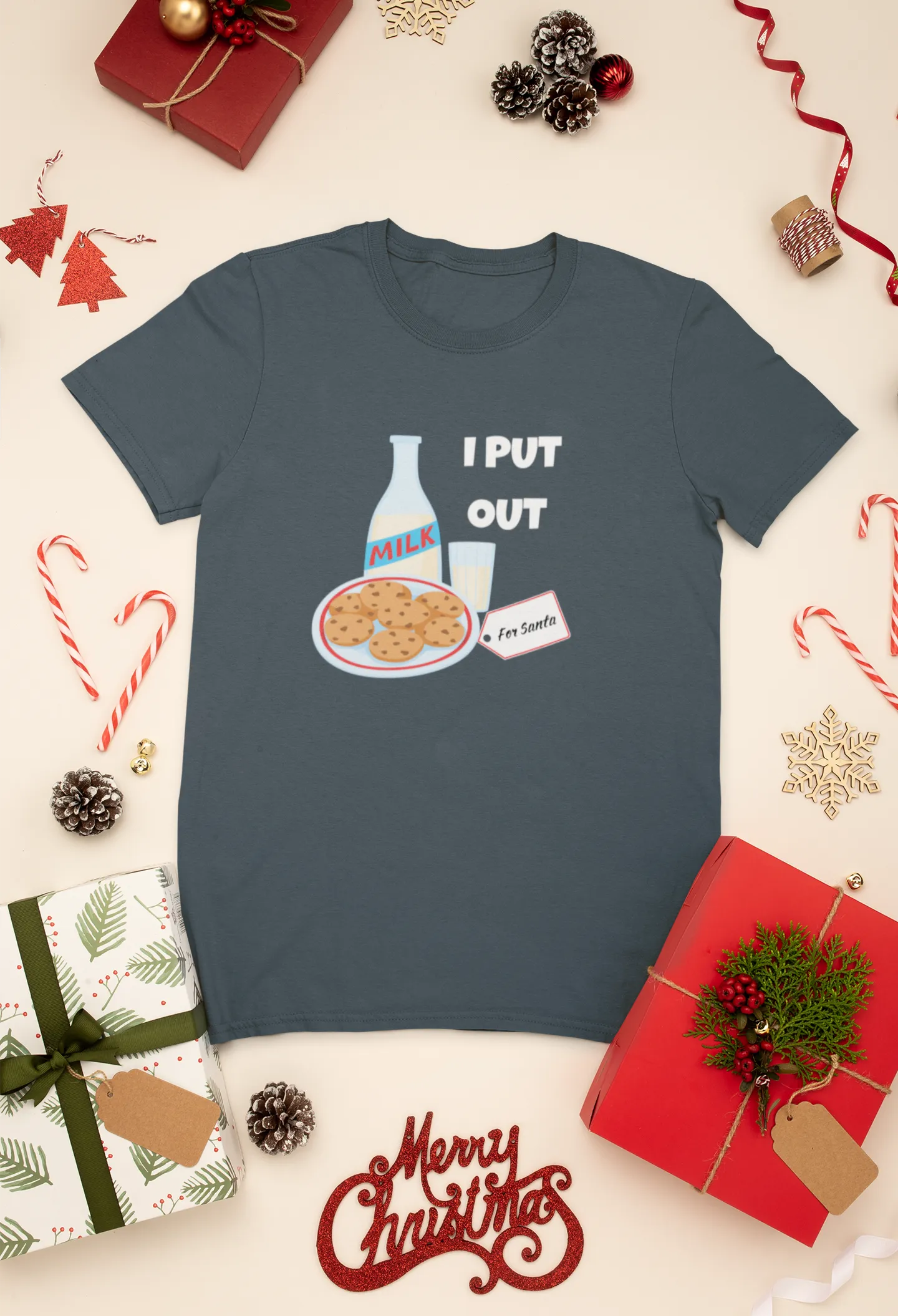 I Put Out Milk and Cookies Shirt, Merry and Bright Shirt,Christmas Tree,Christmas Tshirt,Holiday Shirt,Christmas Shirt,Merry and Bright,Xmas