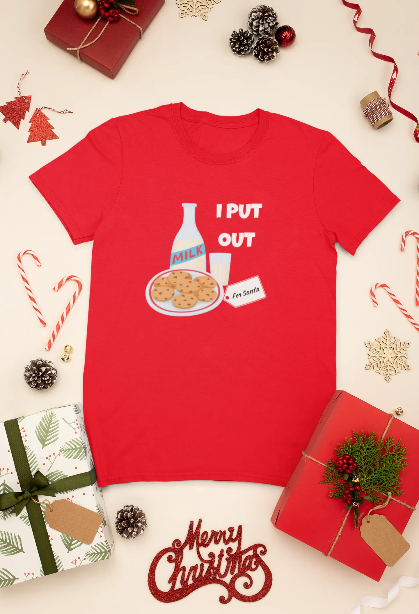 I Put Out Milk and Cookies Shirt, Merry and Bright Shirt,Christmas Tree,Christmas Tshirt,Holiday Shirt,Christmas Shirt,Merry and Bright,Xmas