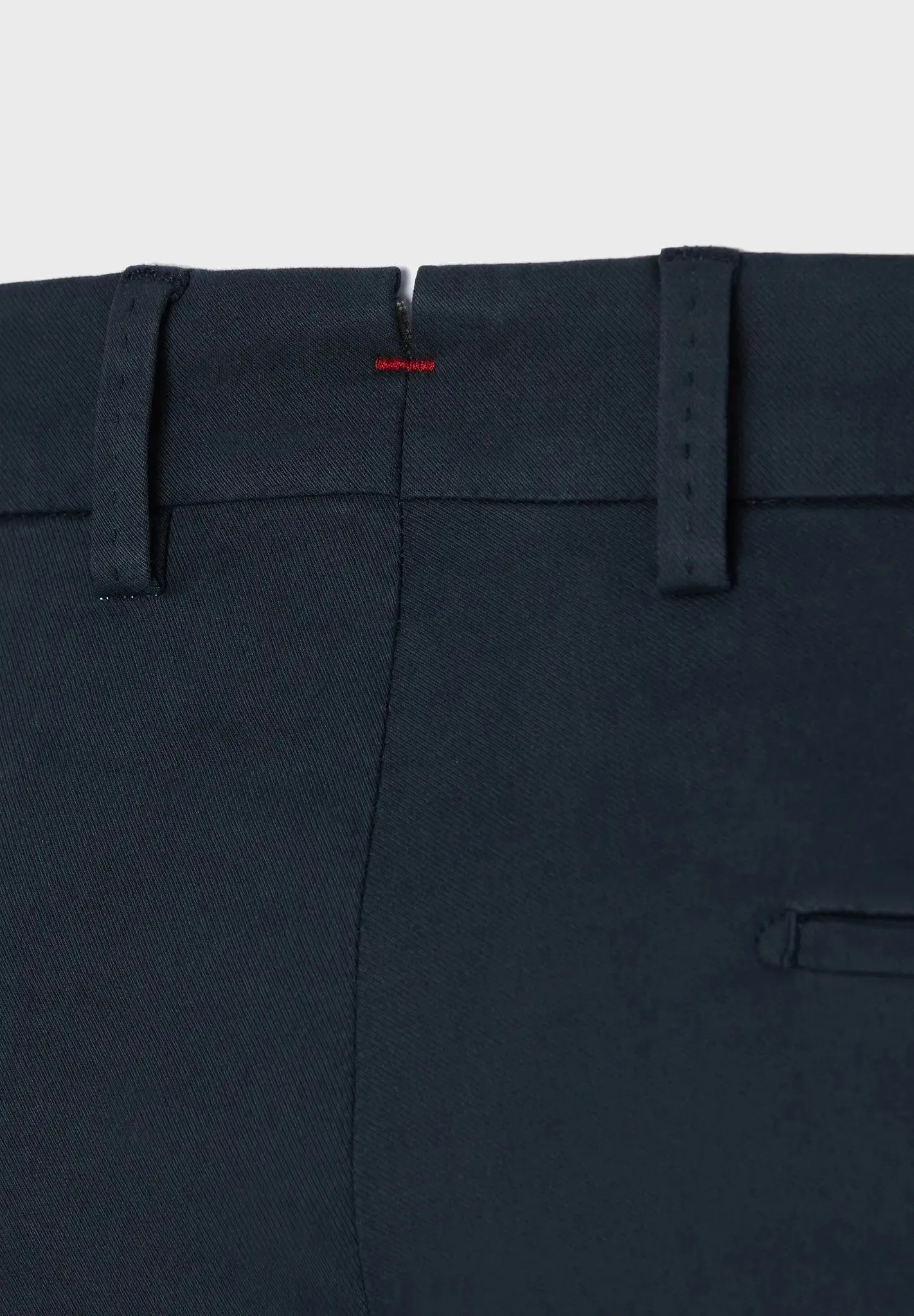 ID24785-Hiltl- Navy Tricotine Cotton Trouser